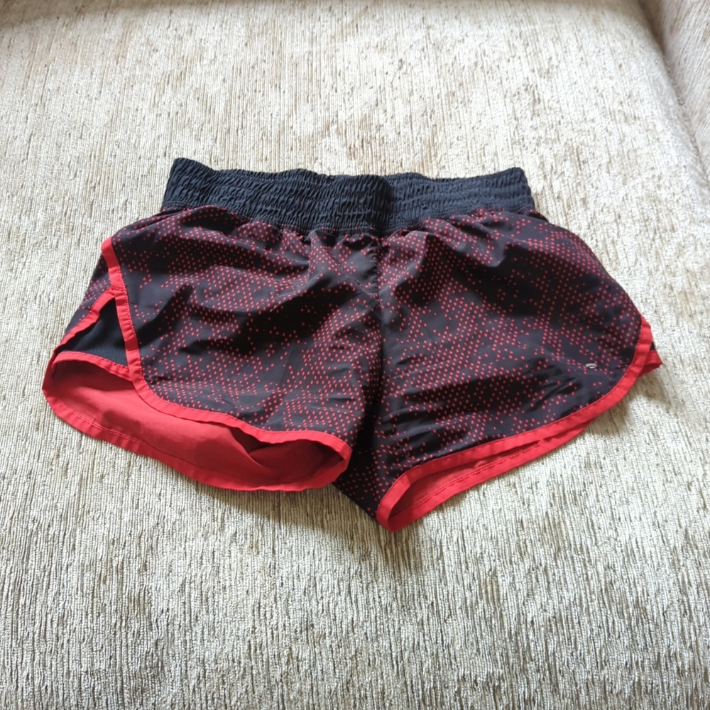Women's Black and Red Shorts